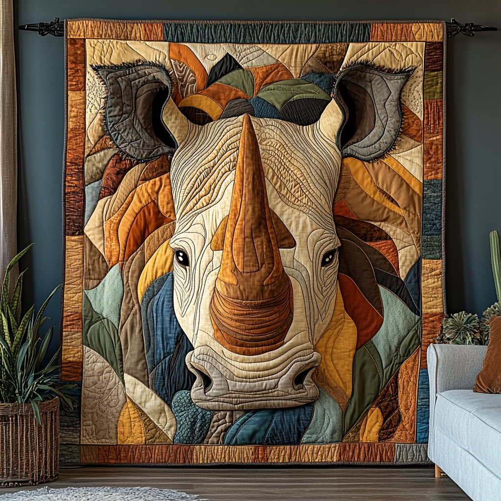 Savannah Strength Quilted Blanket Cute Animal Blanket