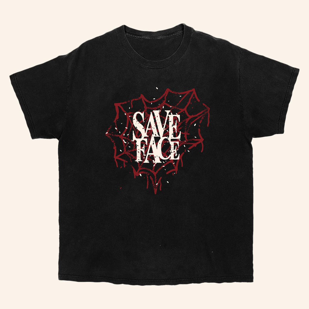 Save Face Merch Web Heart T-Shirt Gifts For Rock Music Enthusiasts Save Face Merch Web Heart T-Shirt Gifts For Rock Music Enthusiasts
