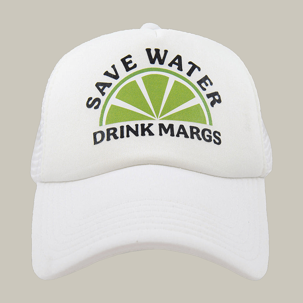 Save Water Drink Margs Foam Trucker Hat Witty Sayings Cap Katydid Brand Gift Ideas