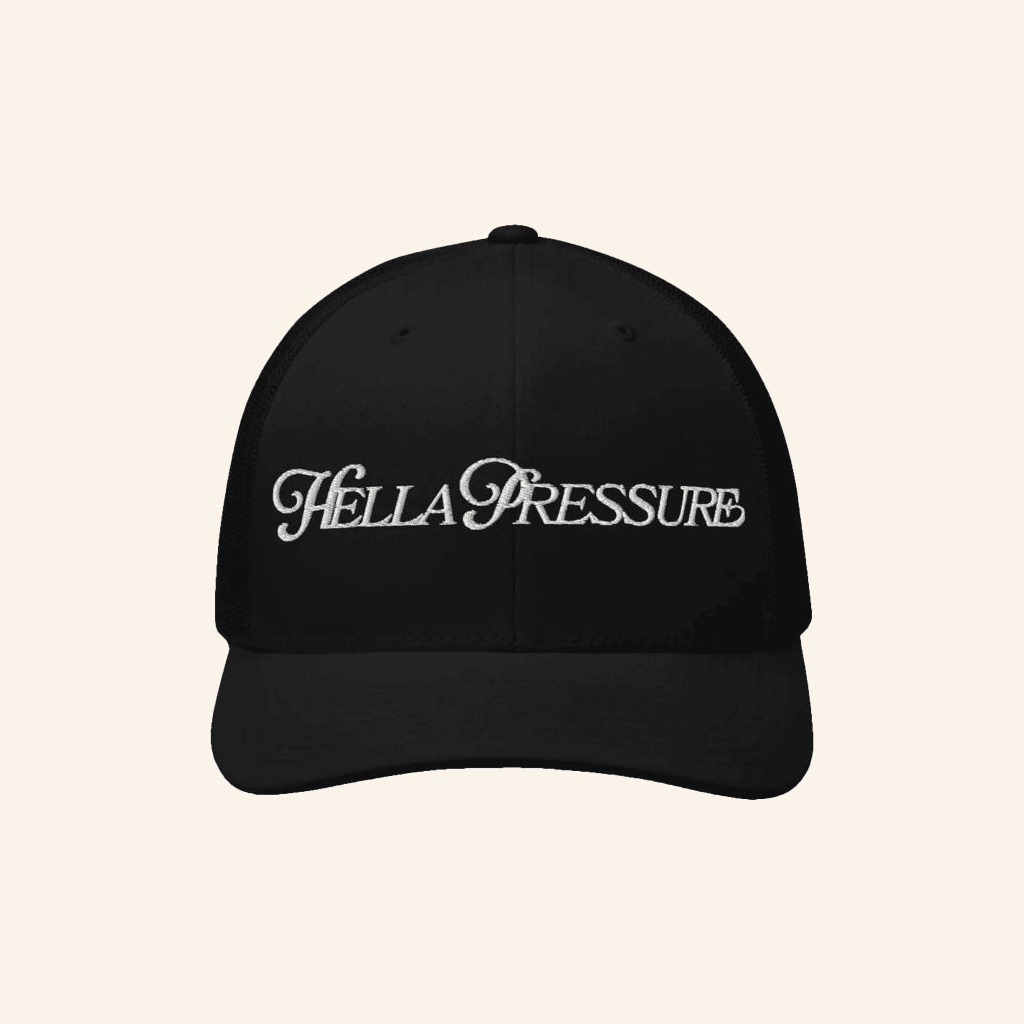 Saweetie Merch Embroidered Hella Pressure Trucker Hat Dad Gifts Saweetie Merch Embroidered Hella Pressure Trucker Hat Dad Gifts