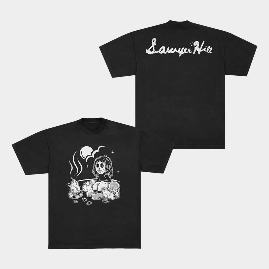 Sawyer Hill Music Merch Camp Black T-Shirt Sawyer Hill Shirt Presents For Music Lovers
