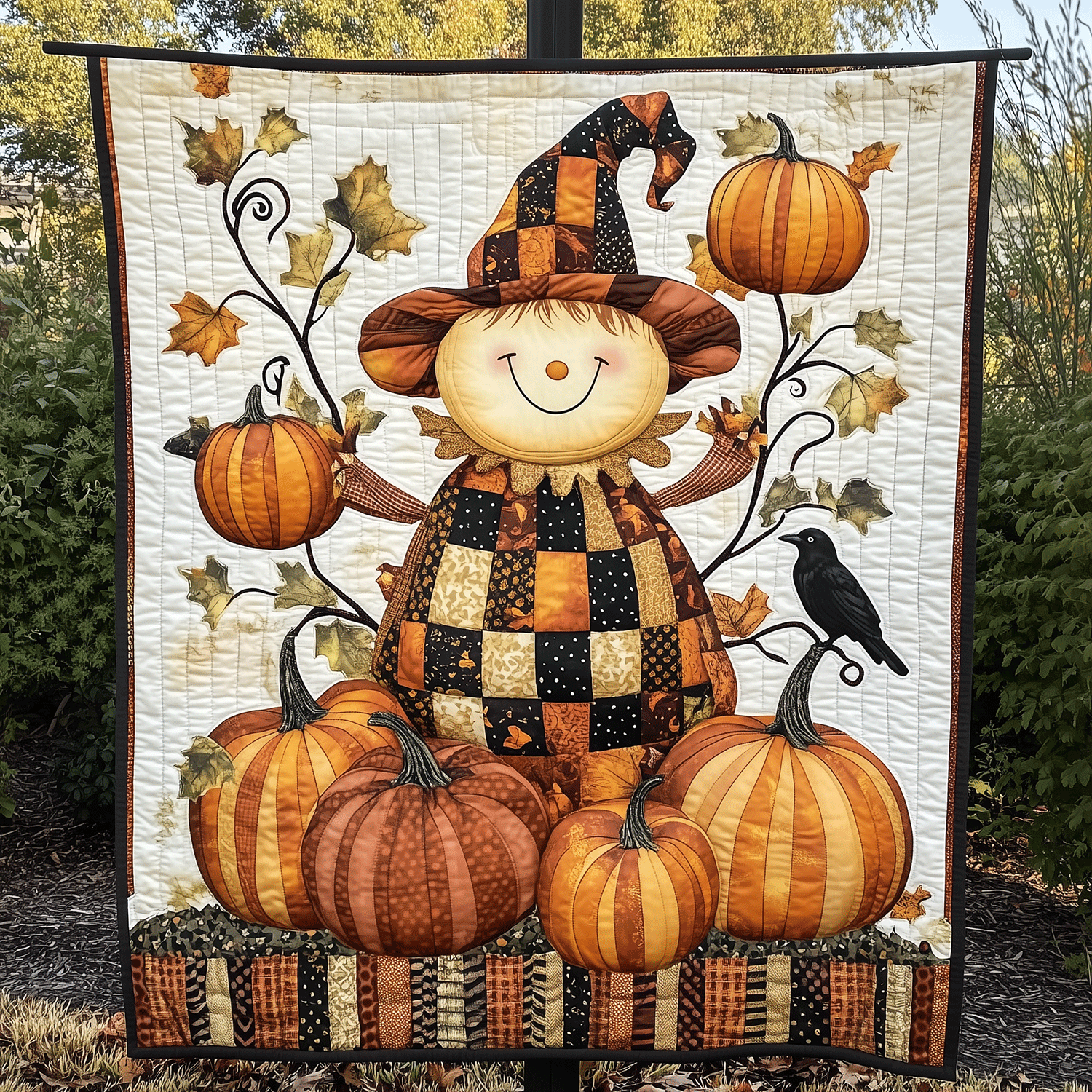Scarecrow Happiness Quilted Blanket Gift Ideas For Fall
