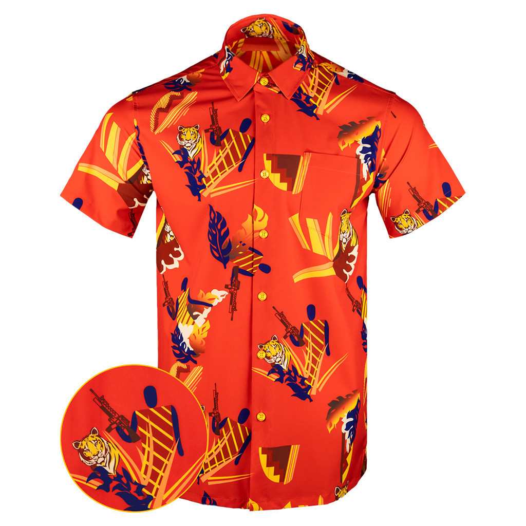 Scarface Button Down Shirt Tactical Aloha Shirt Christmas Gifts For Brother Scarface Button Down Shirt Tactical Aloha Shirt Christmas Gifts For Brother