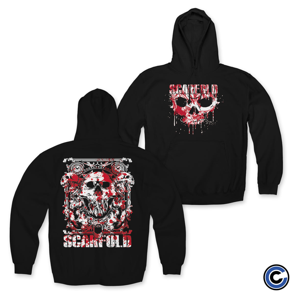 Scarfold Merch Skull Hoodie Scarfold Hoodie