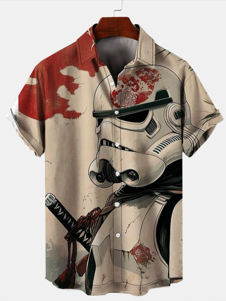 Scarif Stormtrooper Samurai Star Wars Hawaiian Shirt Merch Gifts For Star Wars Lovers