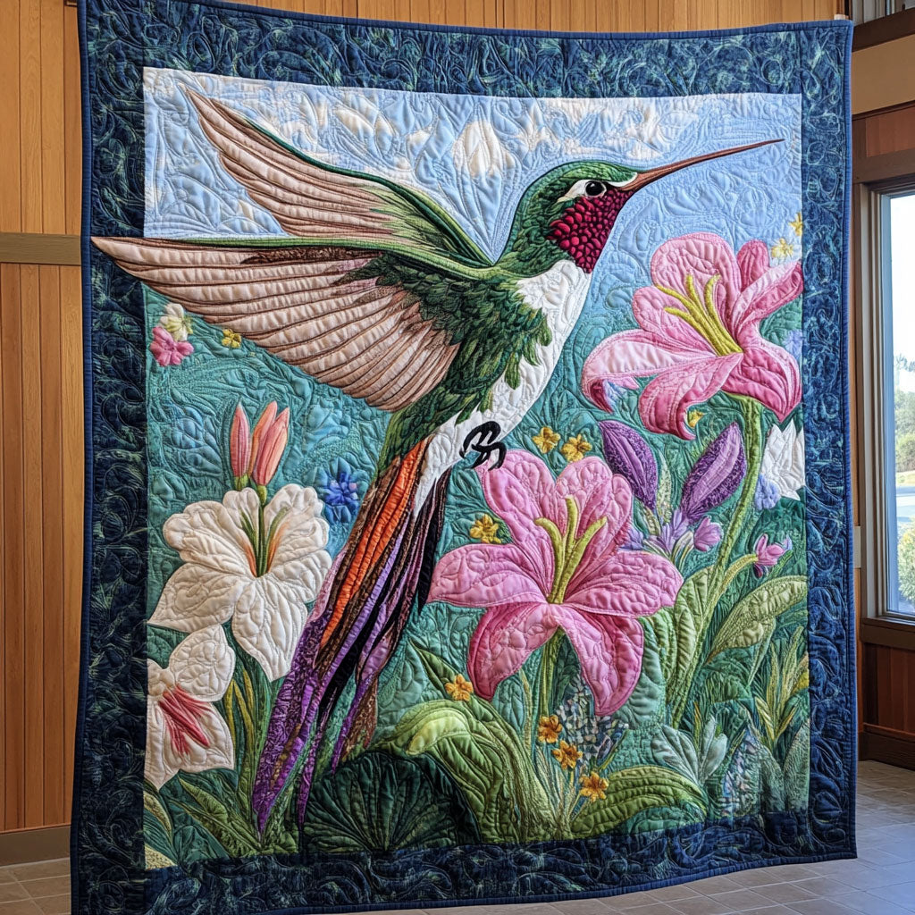 Scarlet Throat Quilt Premium Quilt Blanket Gift for Cozy Winter Nights