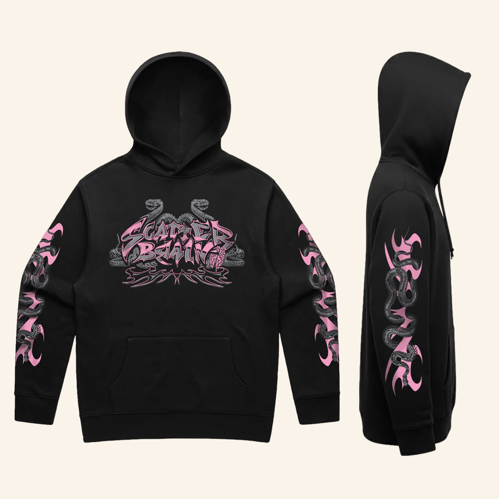 Scatterbrain Merch Snake Black Hoodie Best Birthday Gift For Sister