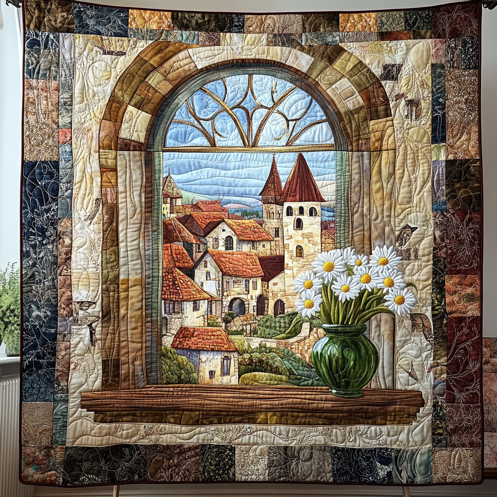 Scenic Escape Quilted Blanket Best Throw Blanket Gift For Nature Lovers