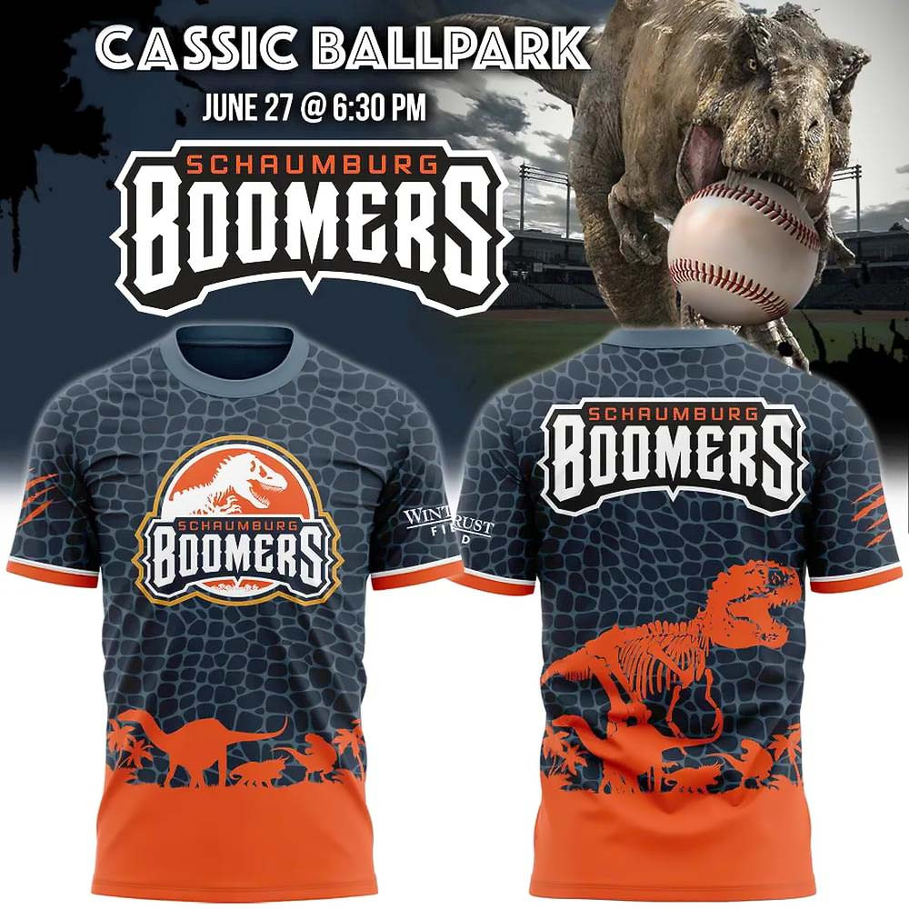 Schaumburg Boomers Jurassic Ballpark Limited Edition T-Shirt Gift For Him