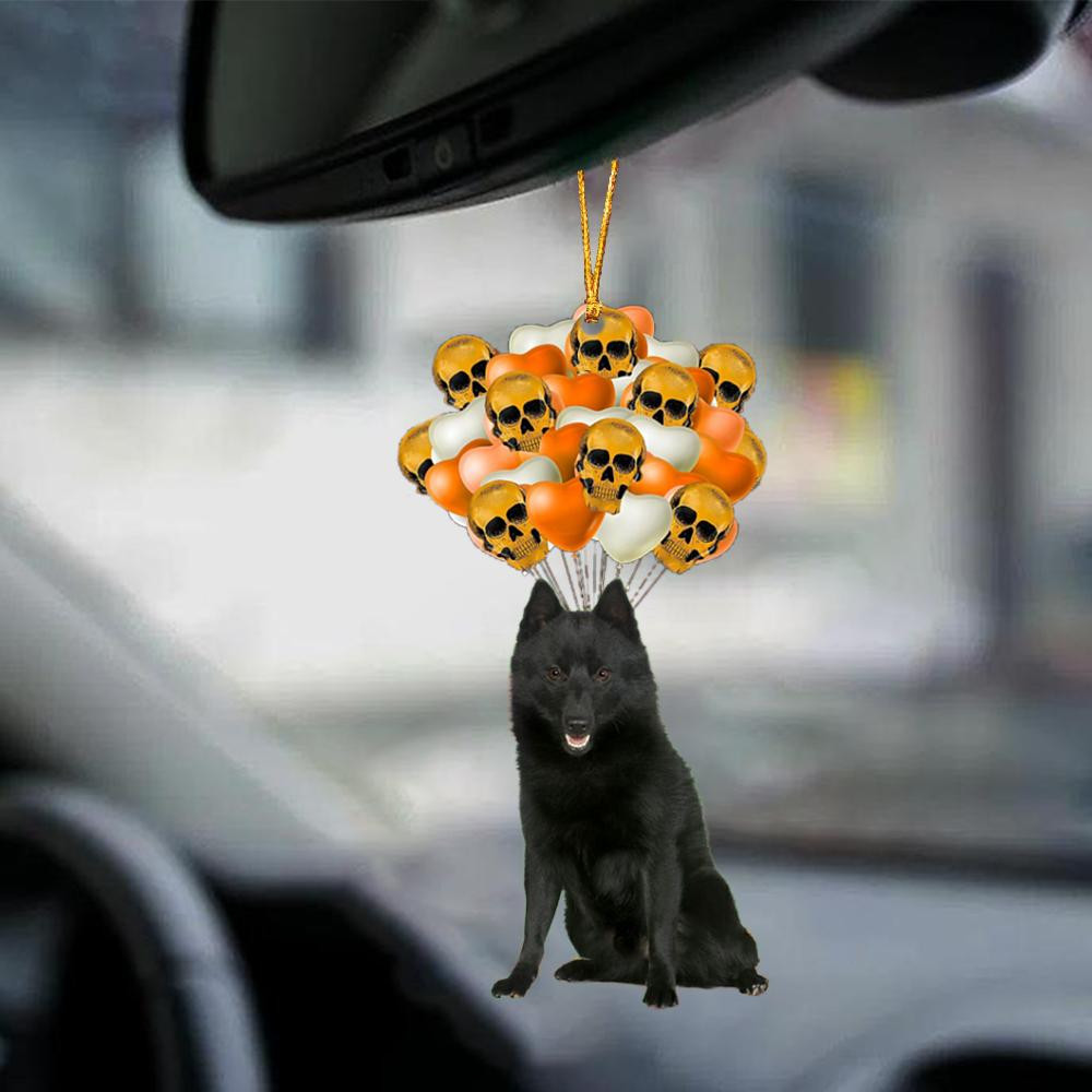 Schipperke Halloween Car Ornament Dog Ornament For Halloween