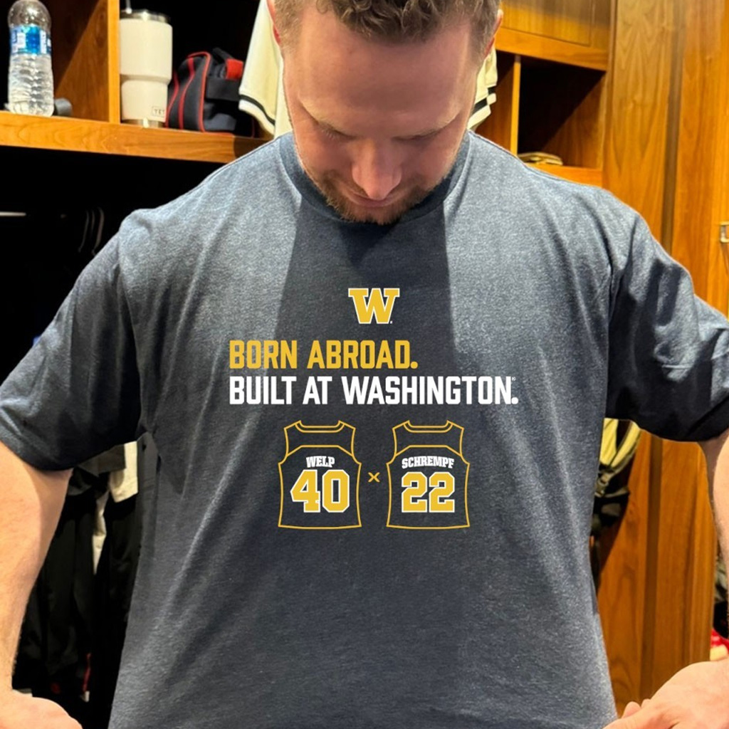Schrempf Welp Duo Born Abroad Built At Washington Huskies Shirt Gifts For Football Fan