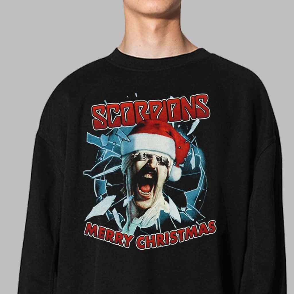 Scorpions Blackout Christmas Merry Christmas Holiday Sweatshirt Scorpions Merch Gifts For Fans Scorpions Blackout Christmas Merry Christmas Holiday Sweatshirt Scorpions Merch Gifts For Fans