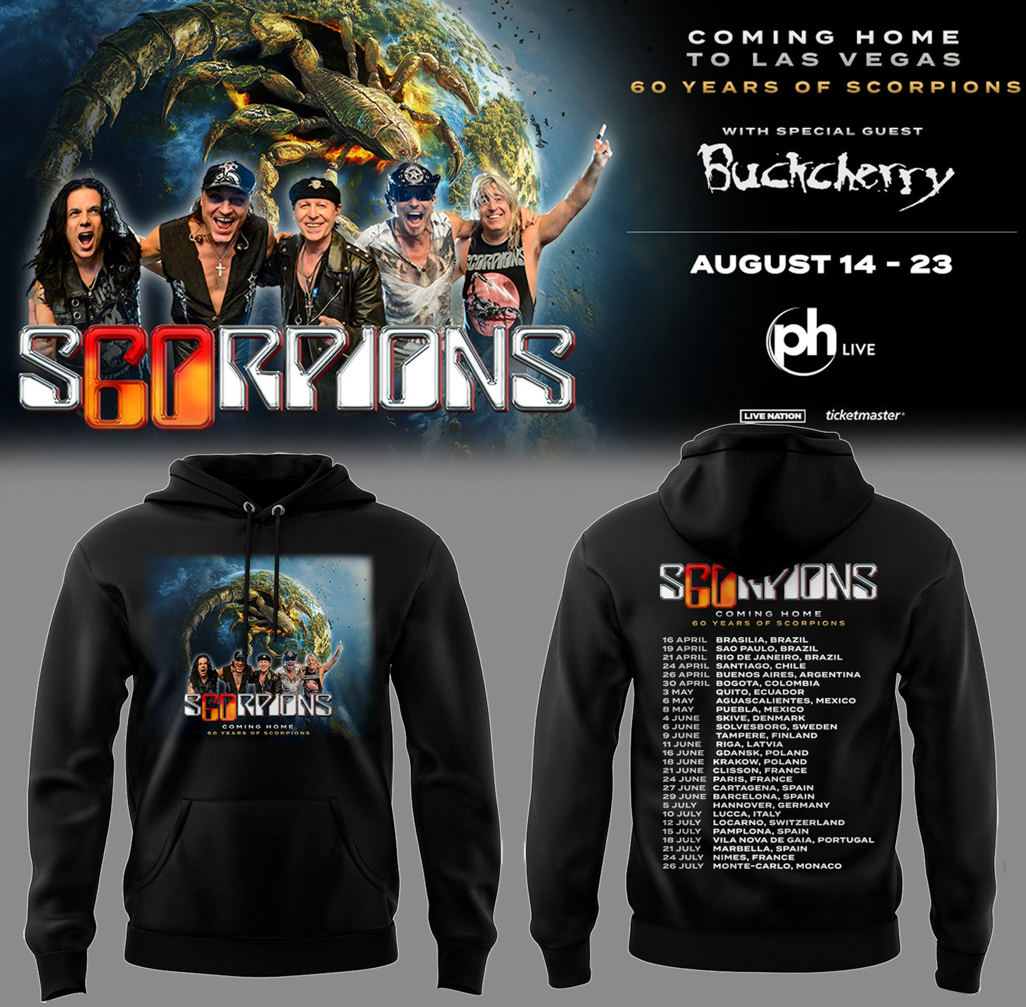 Scorpions Robinson 42 Hoodie Gift Ideas For Fan