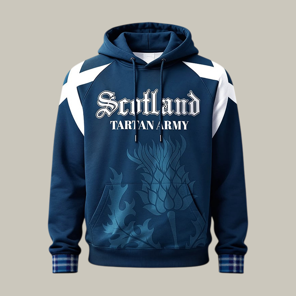 Scotland 2026 FIFA World Cup Hoodie Tartan Army Scotland Soccer Team Apparel