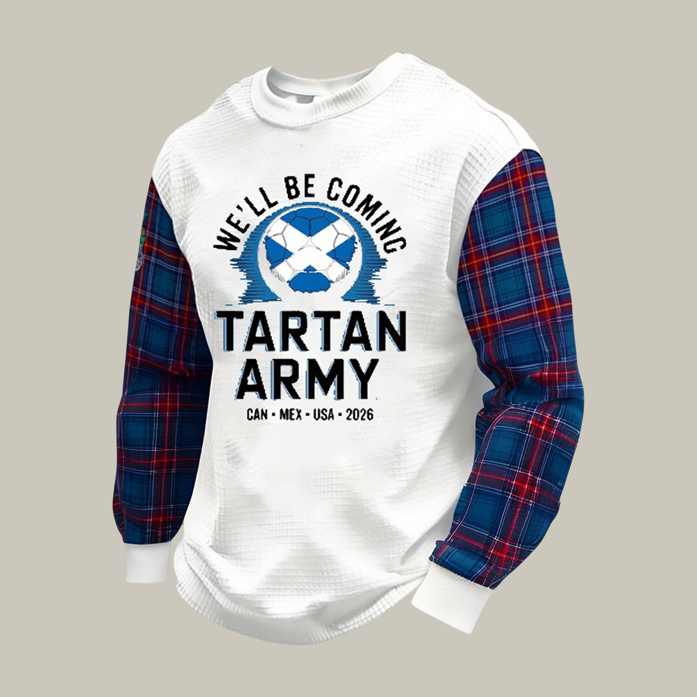 Scotland 2026 FIFA World Cup Long Sleeve Shirt Soccer Apparel Present Idea For Husband