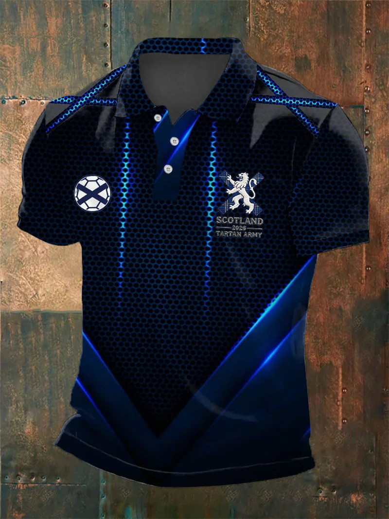 Scotland 2026 Tartan Army Polo Shirt World Cup Fan Gear Best Gift For Scotland Supporters