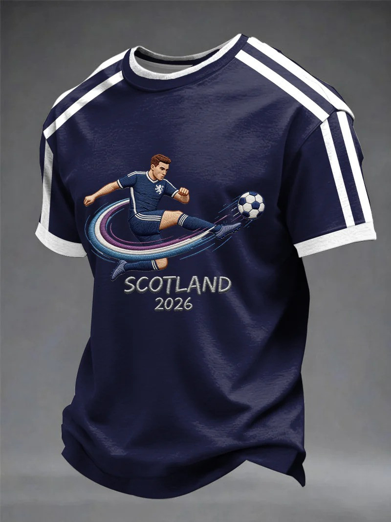 Scotland 2026 World Cup Soccer Player T-Shirt Fan Gear Match Day Gift For Scottish Fans