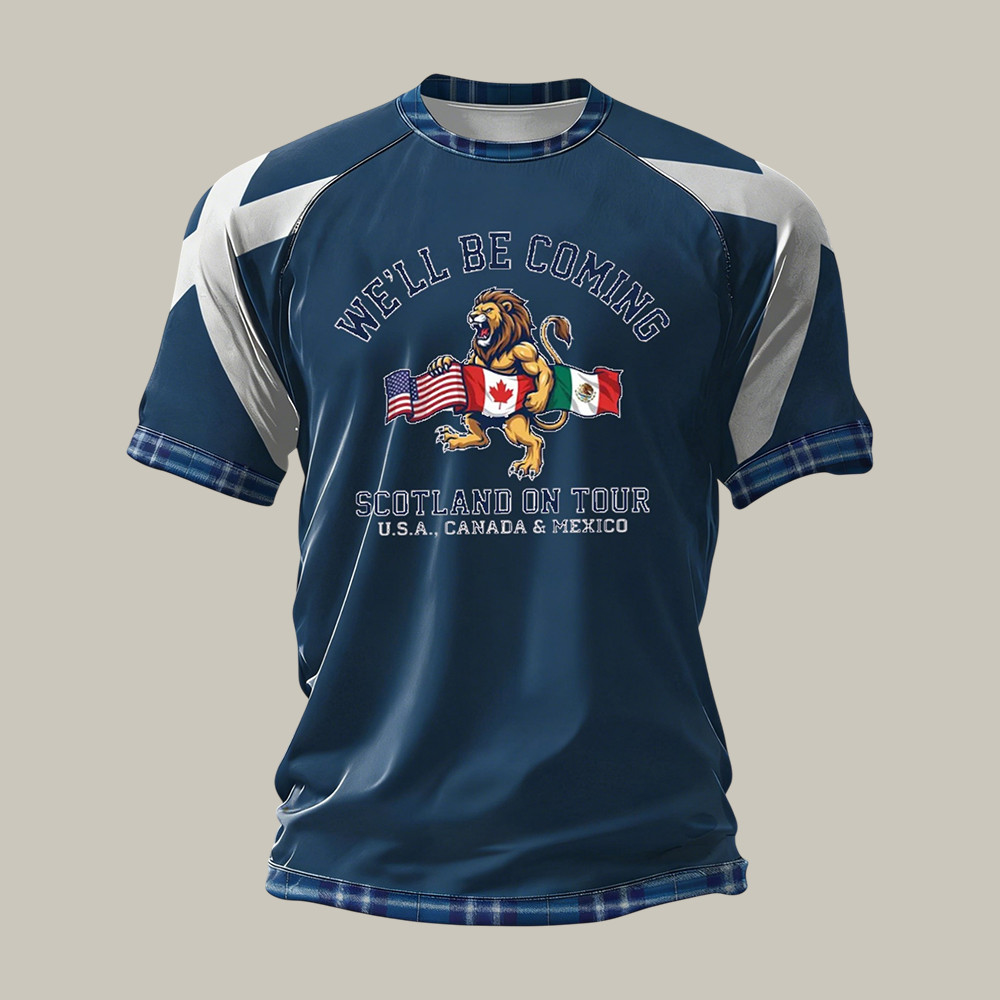 Scotland FIFA Club World Cup Bracket T-Shirt We'll Be Coming Shirt Soccer Fan Present