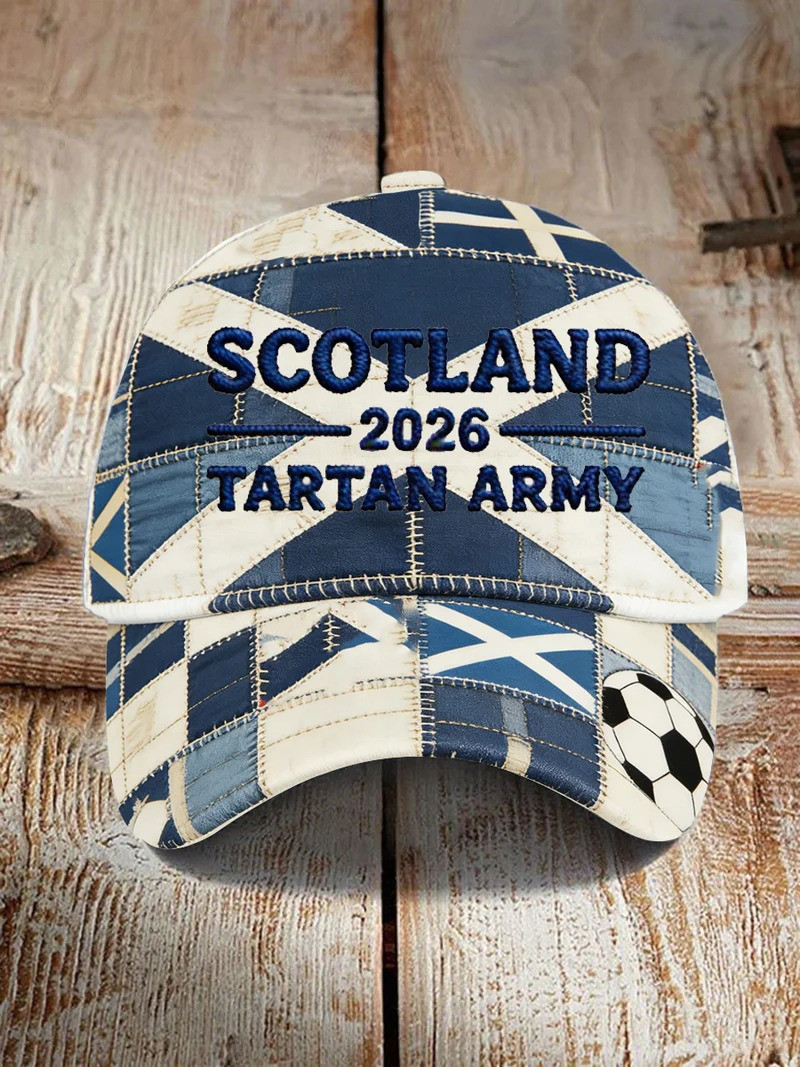 Scotland FIFA World Cup 2026 Baseball Hat Tartan Army Fan Gear Soccer Supporter Gift Ideas