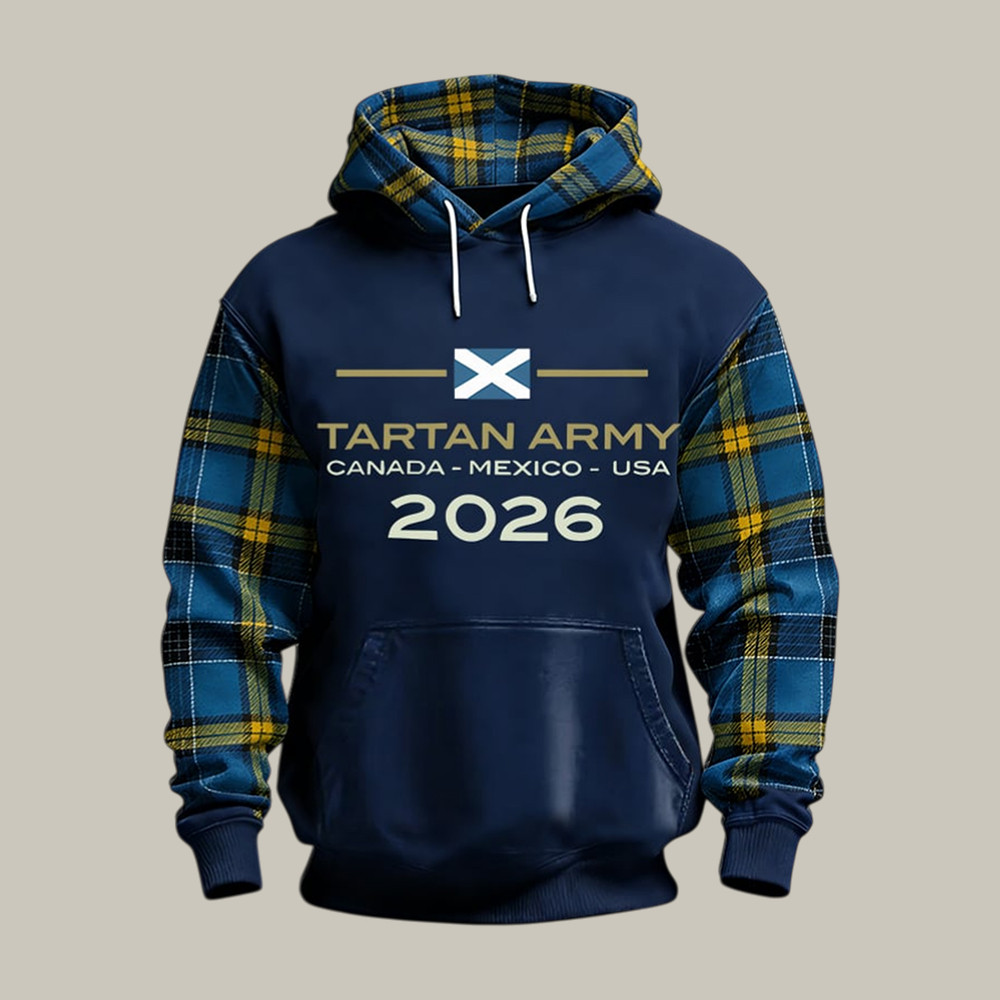 Scotland FIFA World Cup 2026 Hoodie Tartan Army 2026 World Cup Apparel Fan Gear