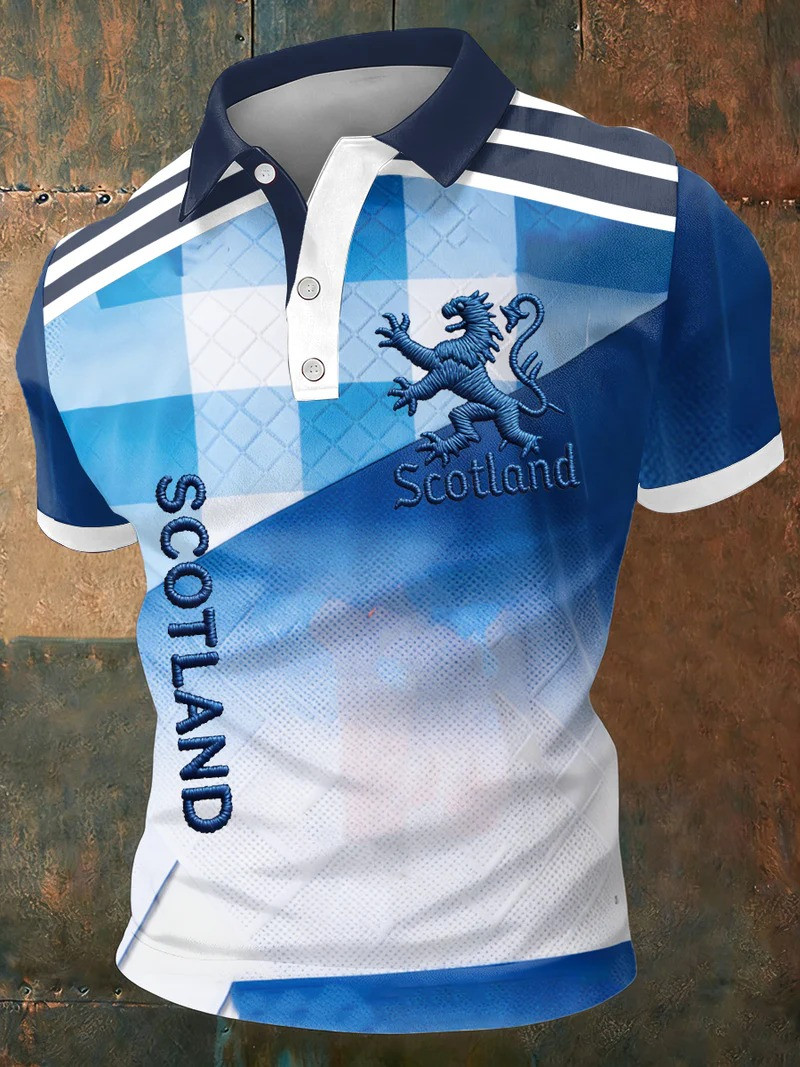 Scotland FIFA World Cup 2026 Polo Shirt Scotland Lion Fan Gear Football Lover Gift For Dad