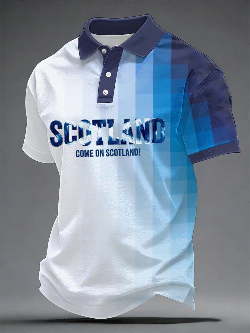 Scotland FIFA World Cup 2026 Polo Shirt Scotland Supporter Fan Gear Soccer Gift For Fans