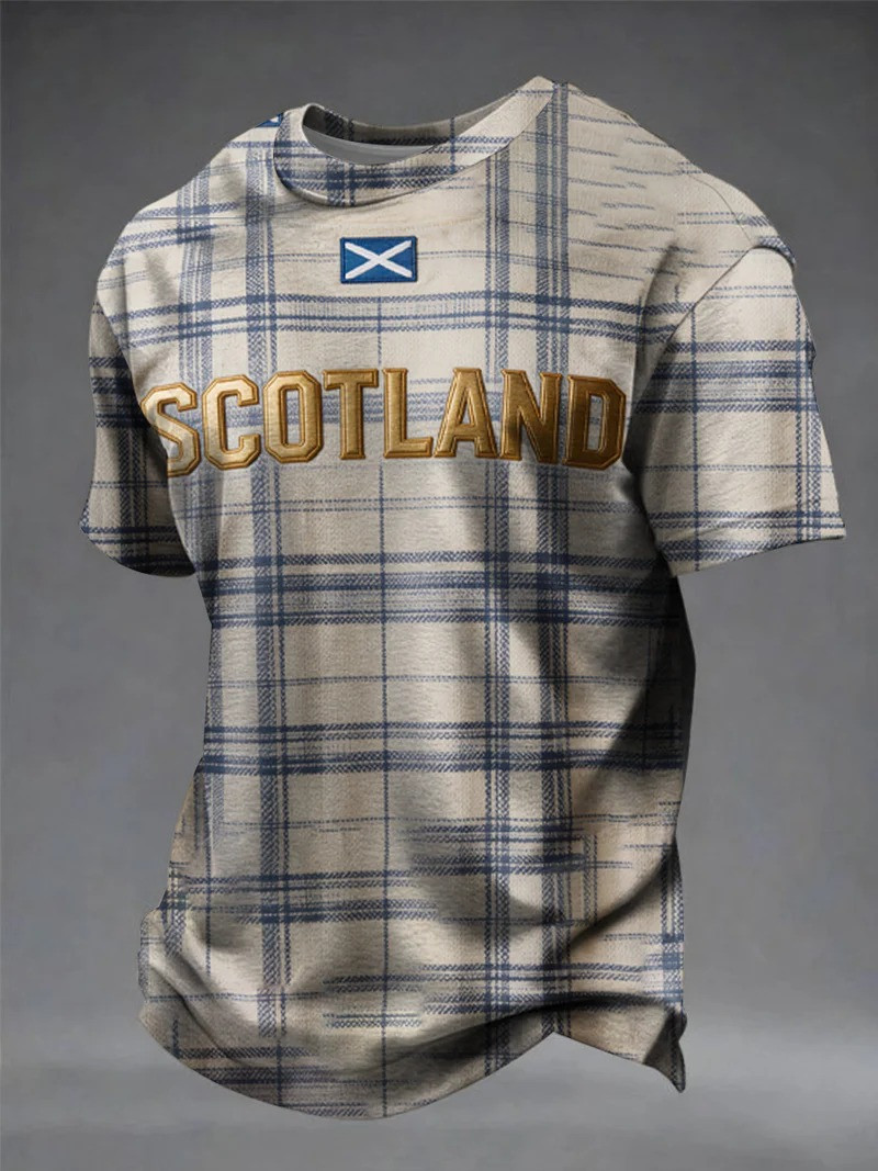 Scotland FIFA World Cup 2026 T Shirt Scotland Plaid Fan Gear Soccer Lover Gift For Supporters