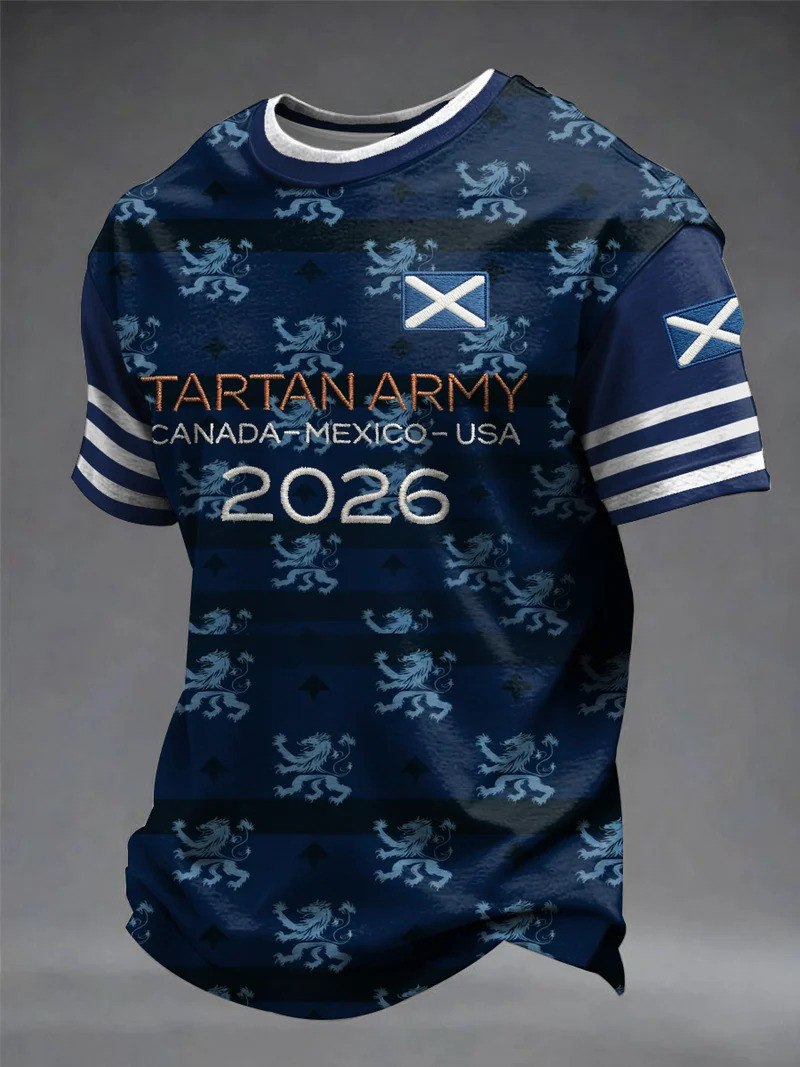Scotland FIFA World Cup 2026 T Shirt Tartan Army Tour Tee Soccer Supporter Gift For Fans