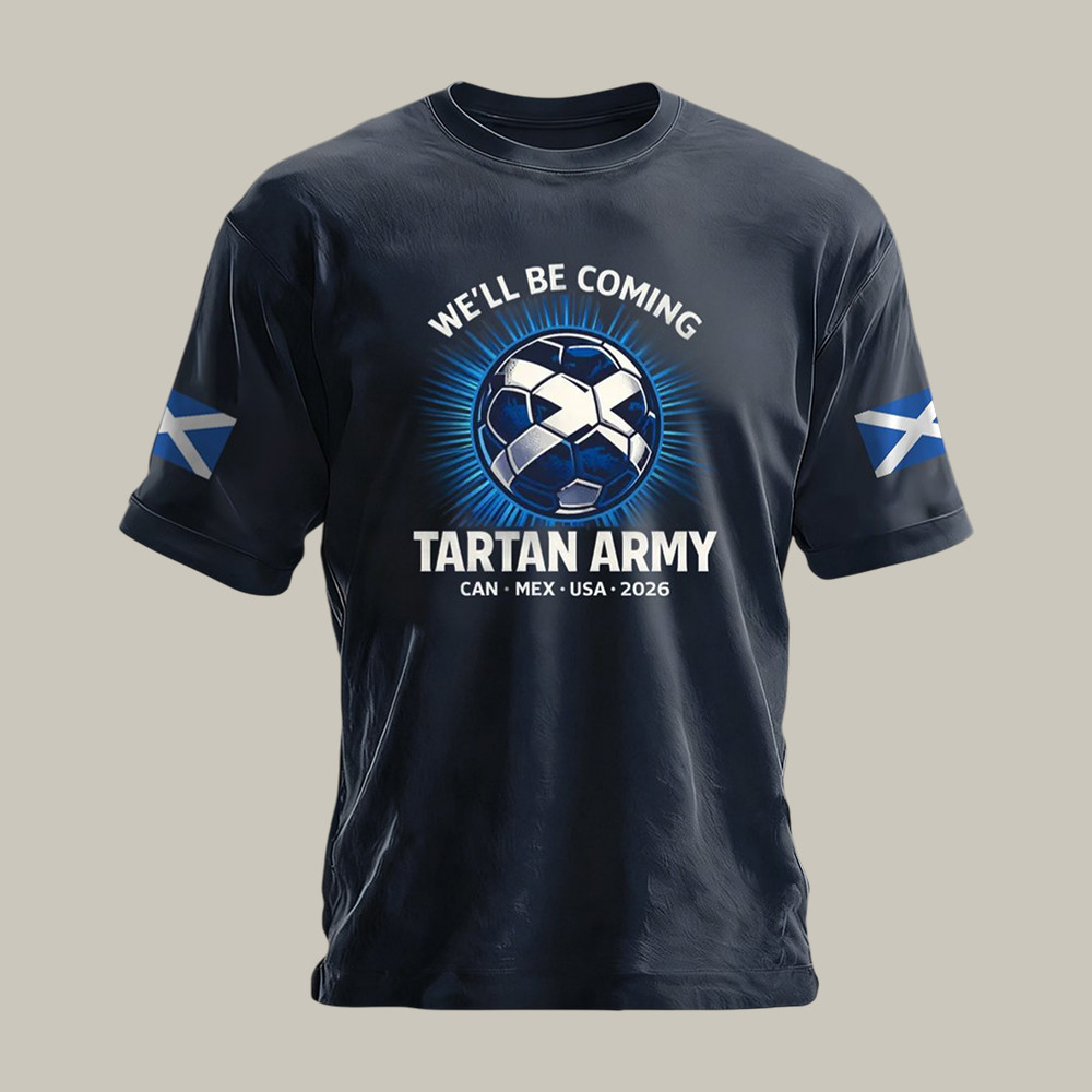 Scotland FIFA World Cup 2026 T-Shirt We'll Be Coming Soccer Clothes Game Day Gear