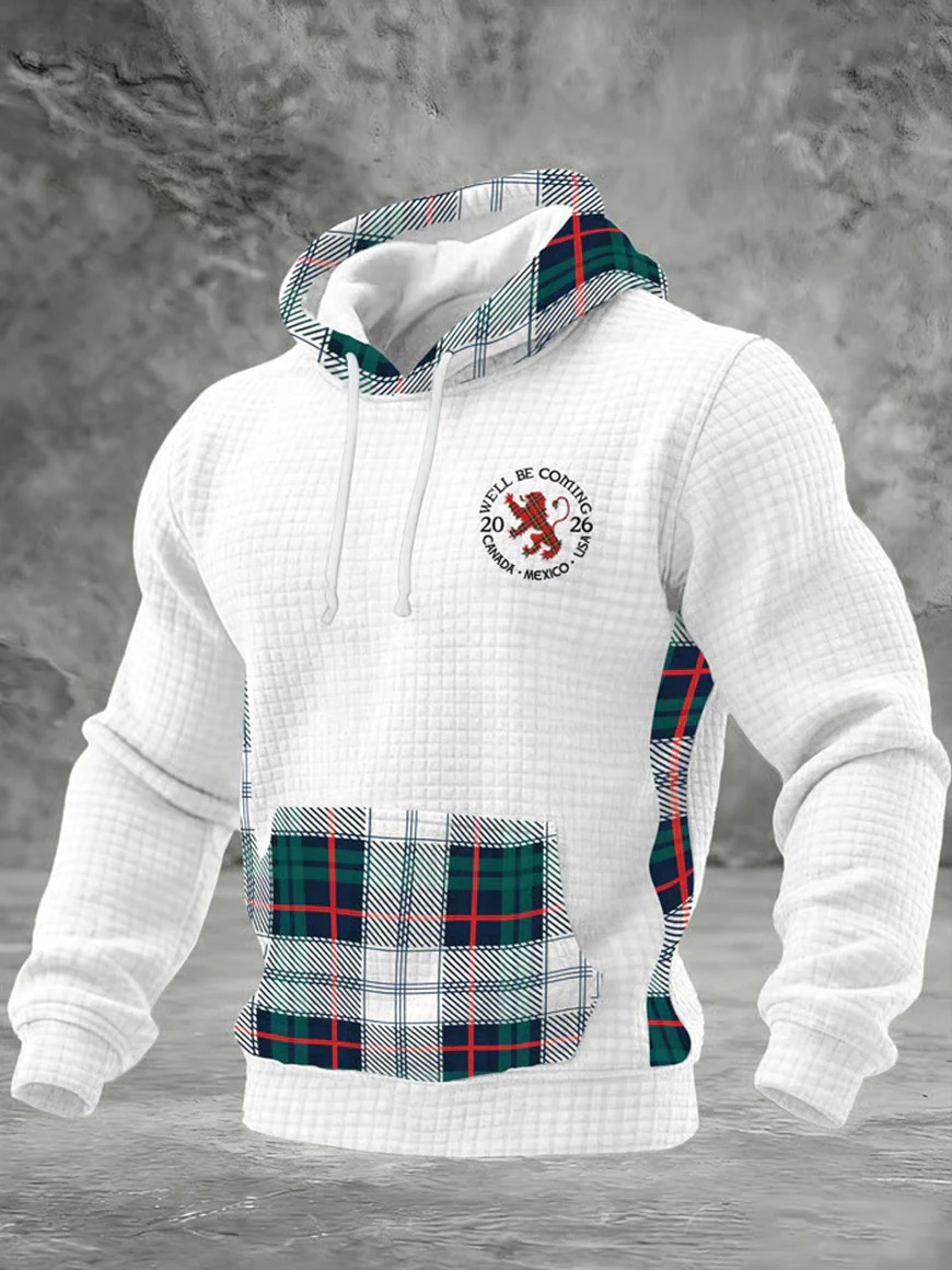 Scotland Football Hoodie We'll Be Coming 2026 Tartan Fan Gear World Cup Match Day Gift For Soccer Fans