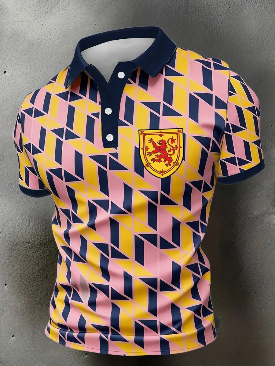 Scotland Football Saltire Polo Shirt Tartan Army World Cup 2026 Fan Gear Best Gifts For Family