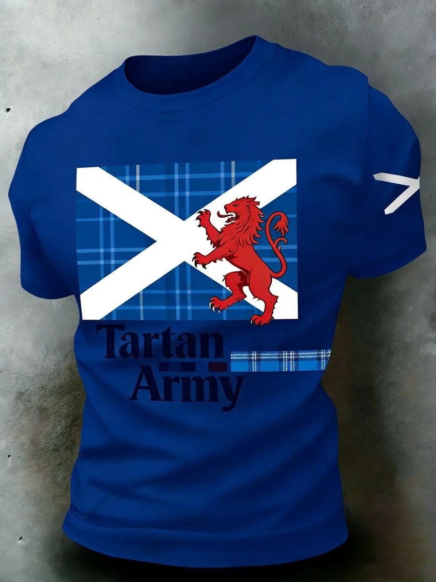 Scotland Football Tartan Army T-Shirt World Cup 2026 Match Day Clothing Best Gift For Friends