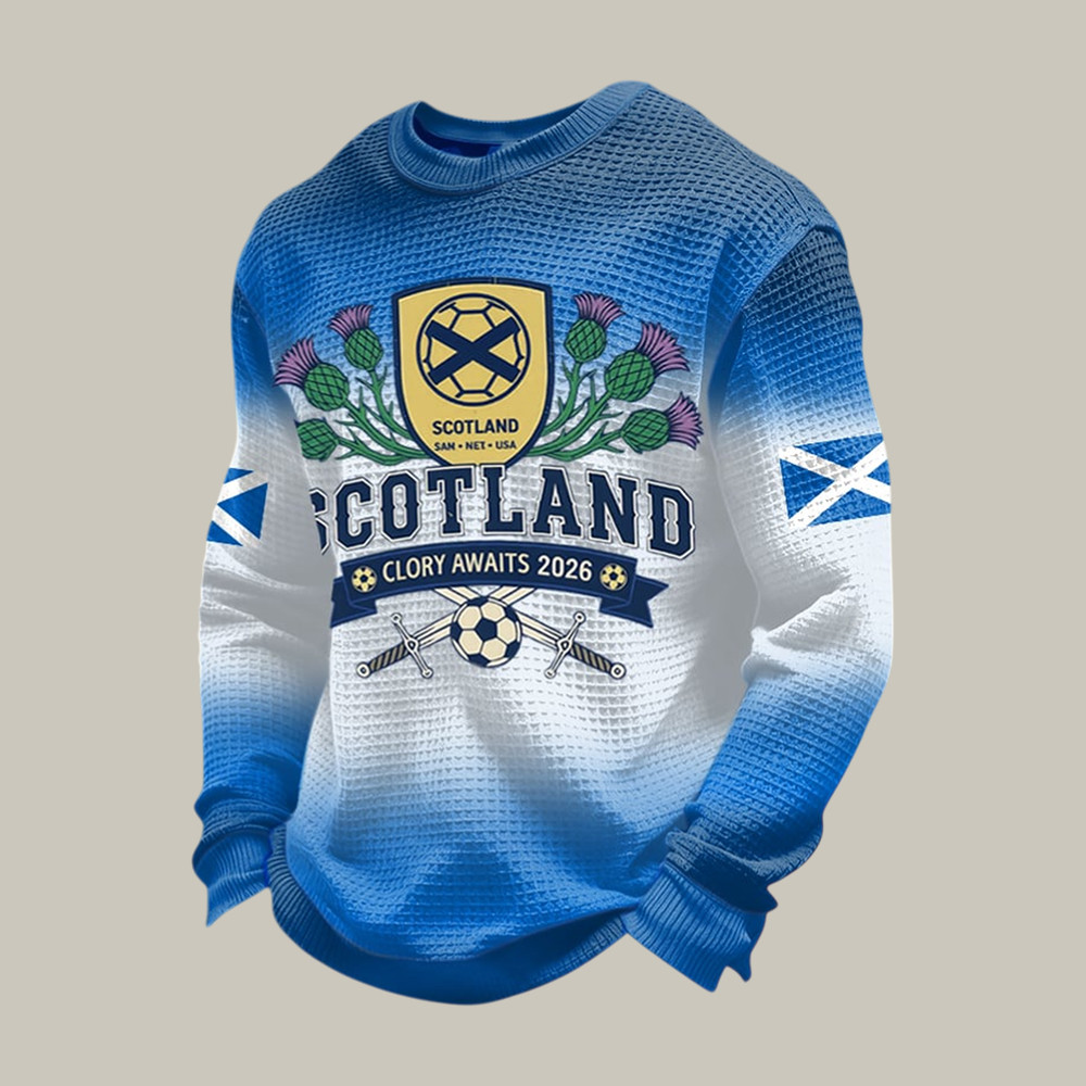 Scotland Glory Awaits 2026 Long Sleeve Shirt 2026 Fifa World Cup Apparel Soccer Fan Gear