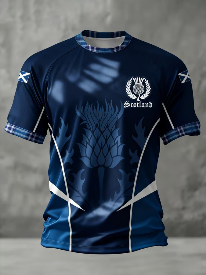 Scotland T-Shirt World Cup 2026 Thistle Crest Soccer Football Fan Gear Gift For Scottish Fans