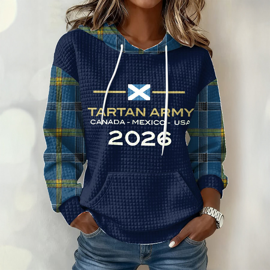 Scotland Tartan Army 2026 World Cup Hoodie FIFA Club World Cup Bracket Apparel Soccer Gear For Mom