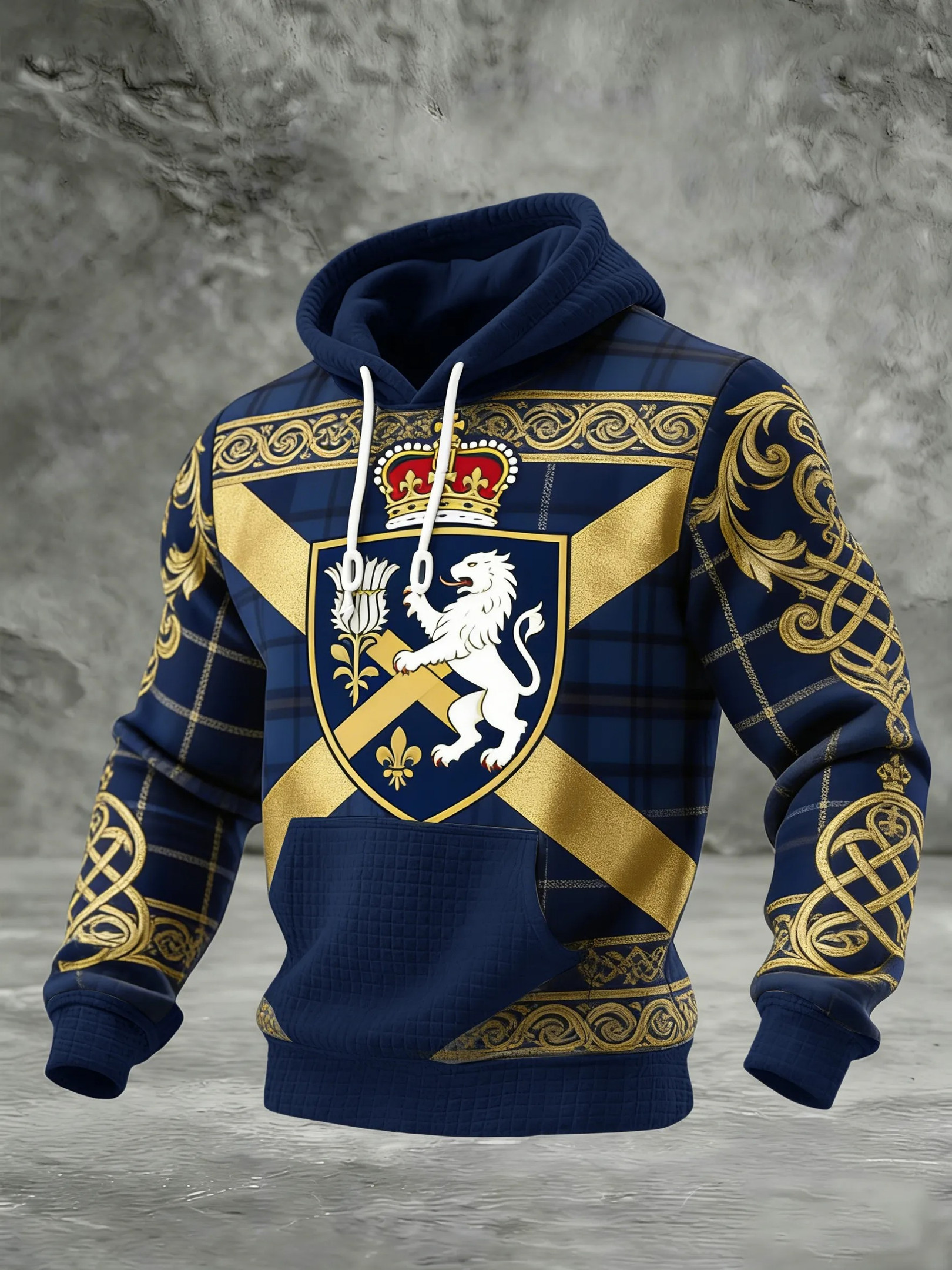 Scotland Tartan Army Football Hoodie World Cup 2026 Saltire Flag Fan Outerwear Best Gift Family