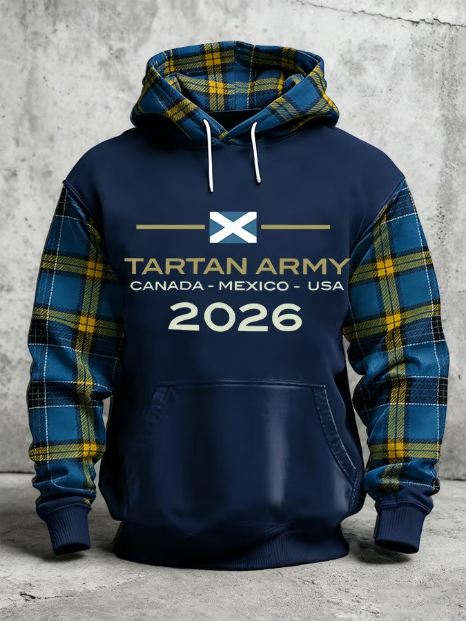 Scotland Tartan Army Hoodie World Cup 2026 Canada Mexico USA Soccer Fan Gear Gift For Fans