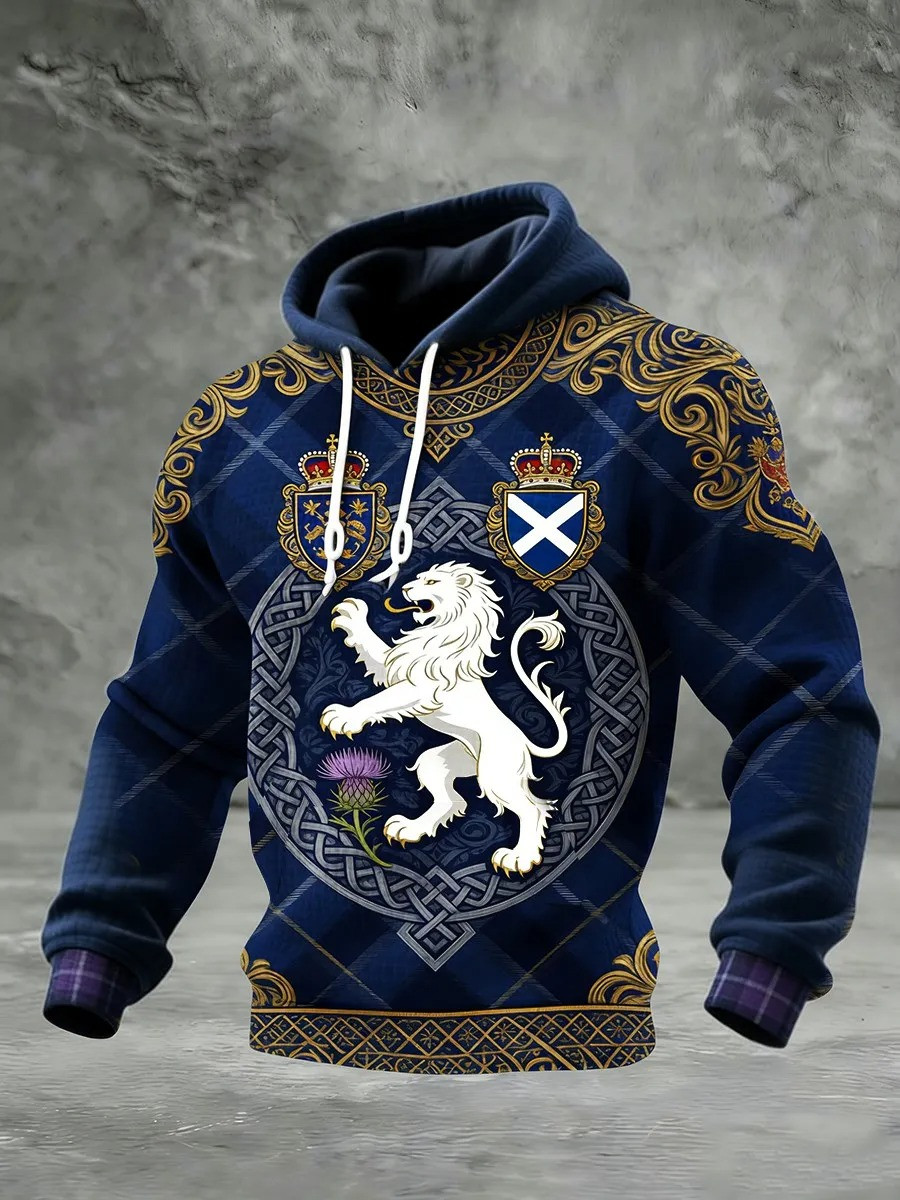 Scotland Tartan Army Lion King Hoodie Football World Cup 2026 Fan Clothing Best Gift For Family