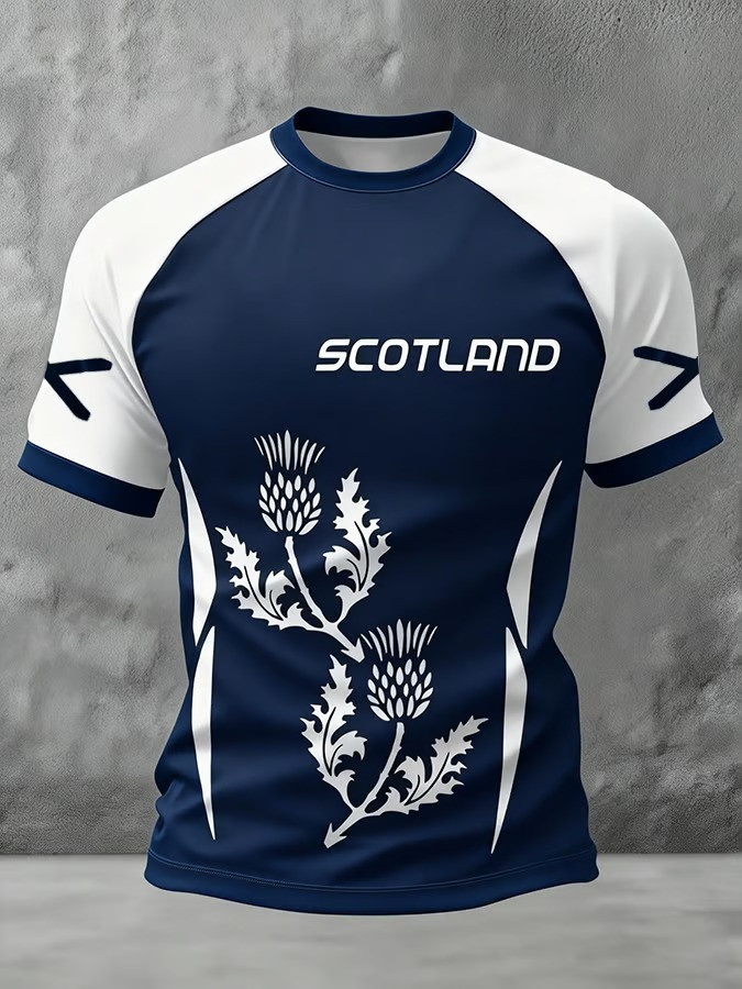 Scotland Thistle WC 2026 T-Shirt National Flower Emblem Soccer Fan Gear Merch Gift For Fans