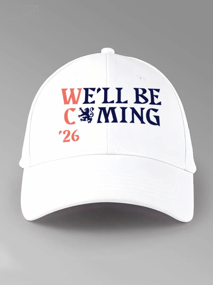 Scotland We'll Be Coming 2026 Baseball Cap Scottish Football Match Day Fan Hat Best Gift For Fans