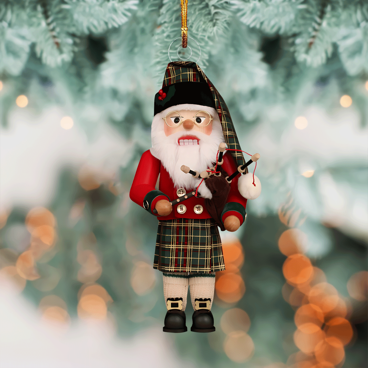 Scotsman Nutcracker Mica Ornament