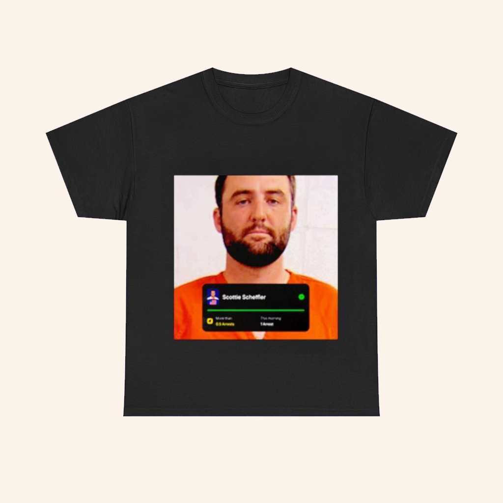 Scottie Scheffler Mug Shot T-Shirt Arrest Funny Shirt Happy Gilmore Merch Gifts For Him
