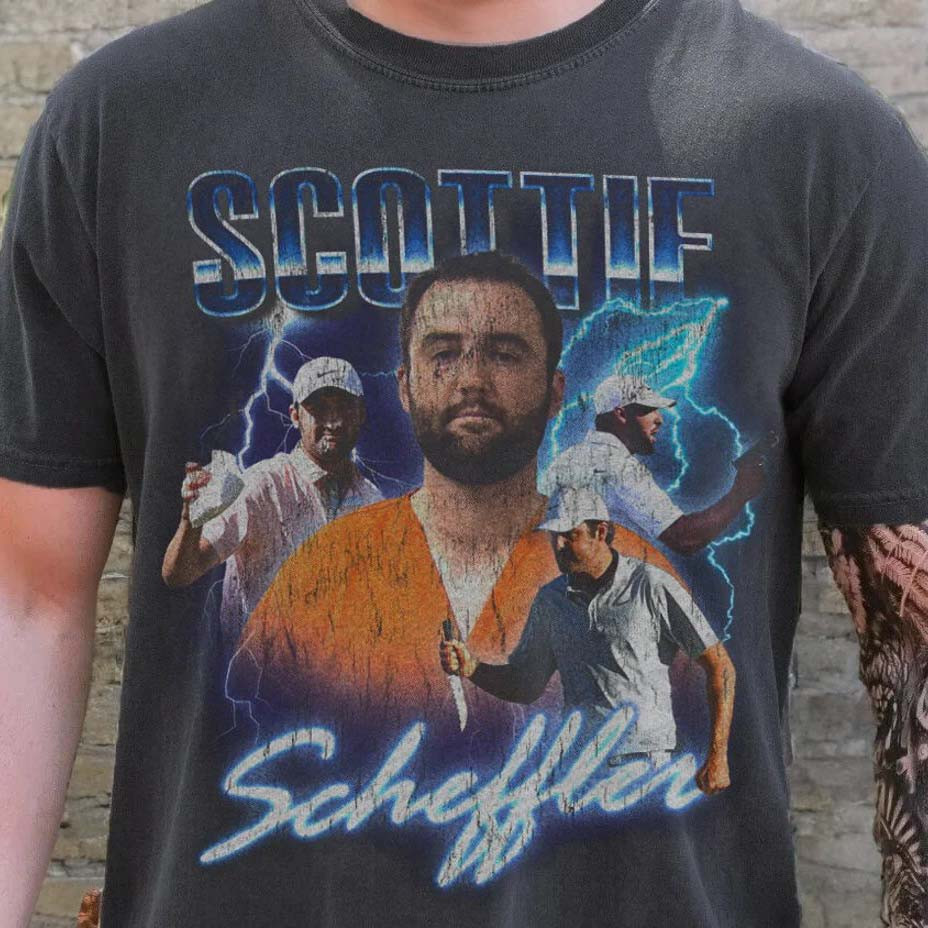 Scottie Scheffler Retro Bootleg Golf T-Shirt PGA Championship 2026 Clothes Golfer Gift For Husband