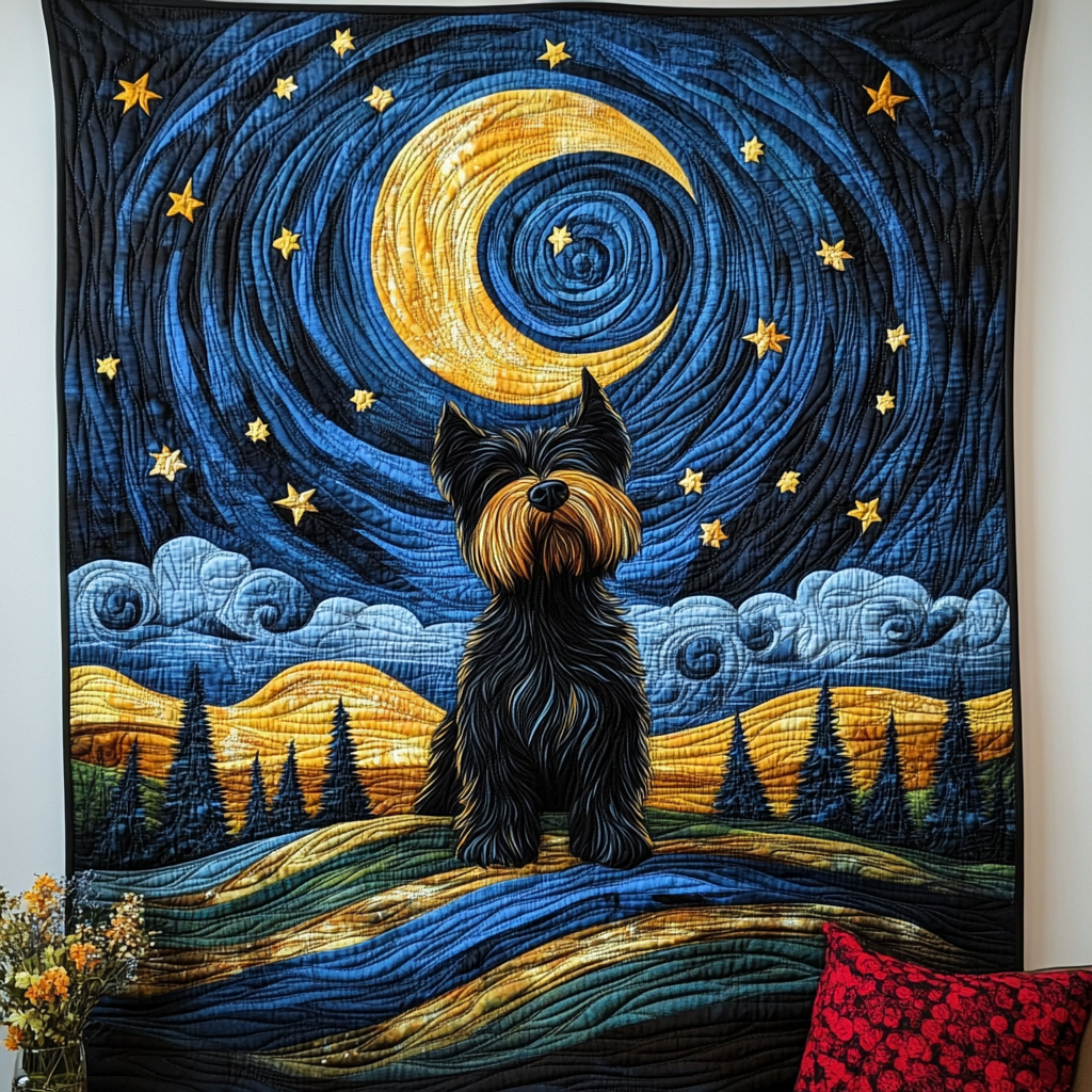 Scottish Terrier Dreams Quilted Blanket Presents For Dog Lovers