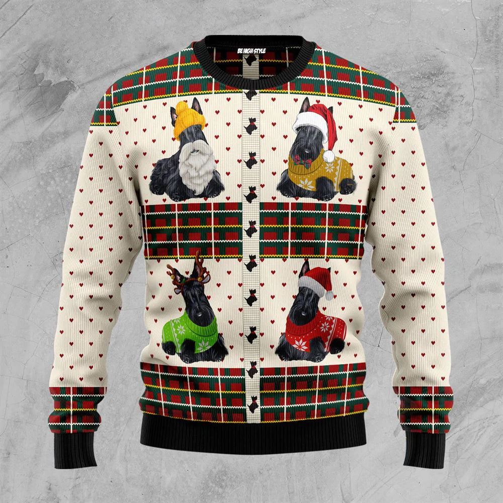 Scottish Terriers Ugly Christmas Sweater Xmas Jumper For Dog Lover Funny Secret Gifts