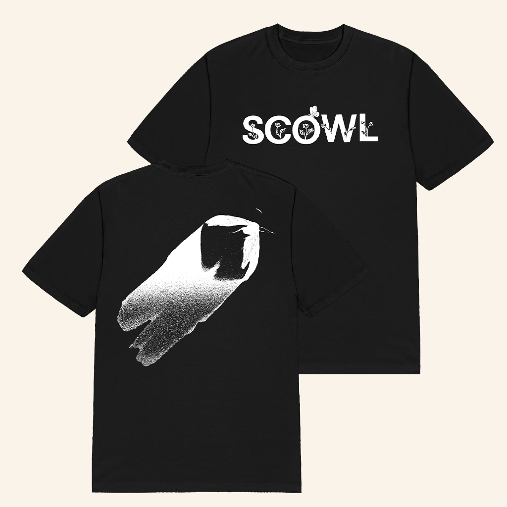 Scowl Merch Moth Black T-Shirt Gift Ideas For Rock Music Lovers