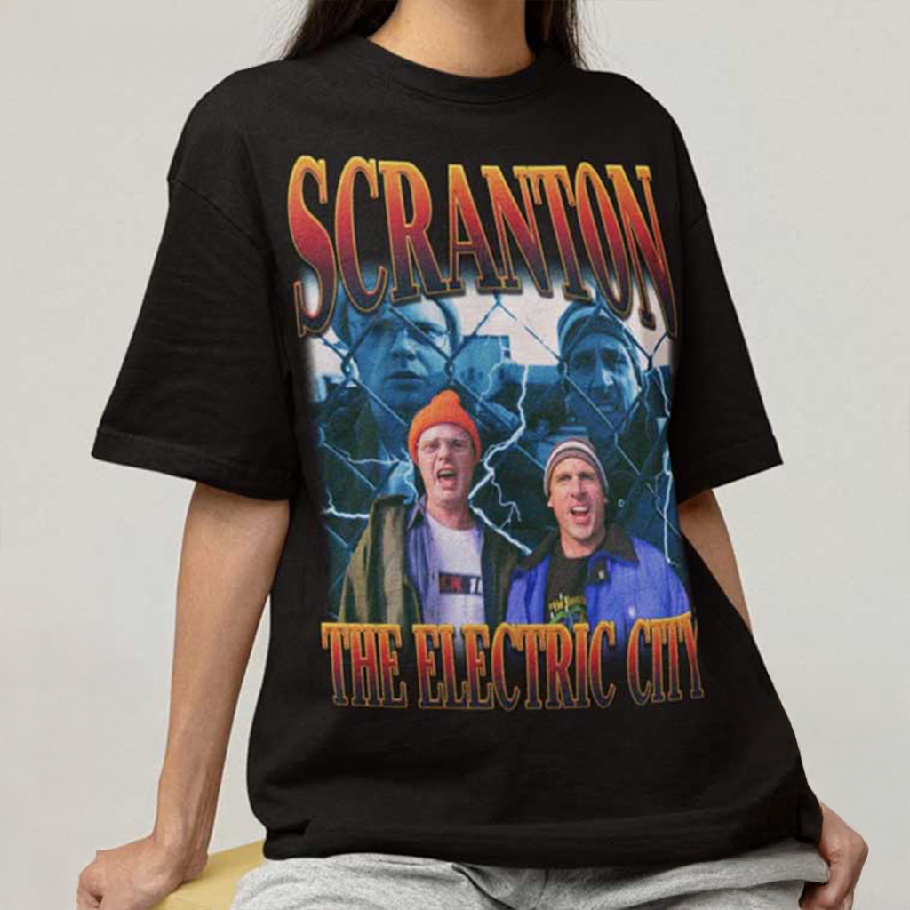 Scranton The Electric City The Office T-Shirt Christmas Gift Ideas For Him