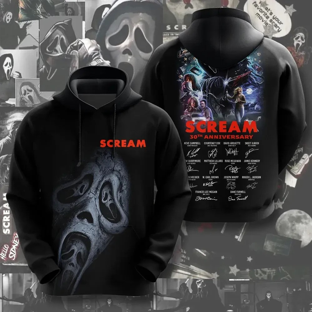 Scream 30th Anniversary Shirt Hoodie Horror Movie Fan Merch Trending Best Gift For Ghostface Fans