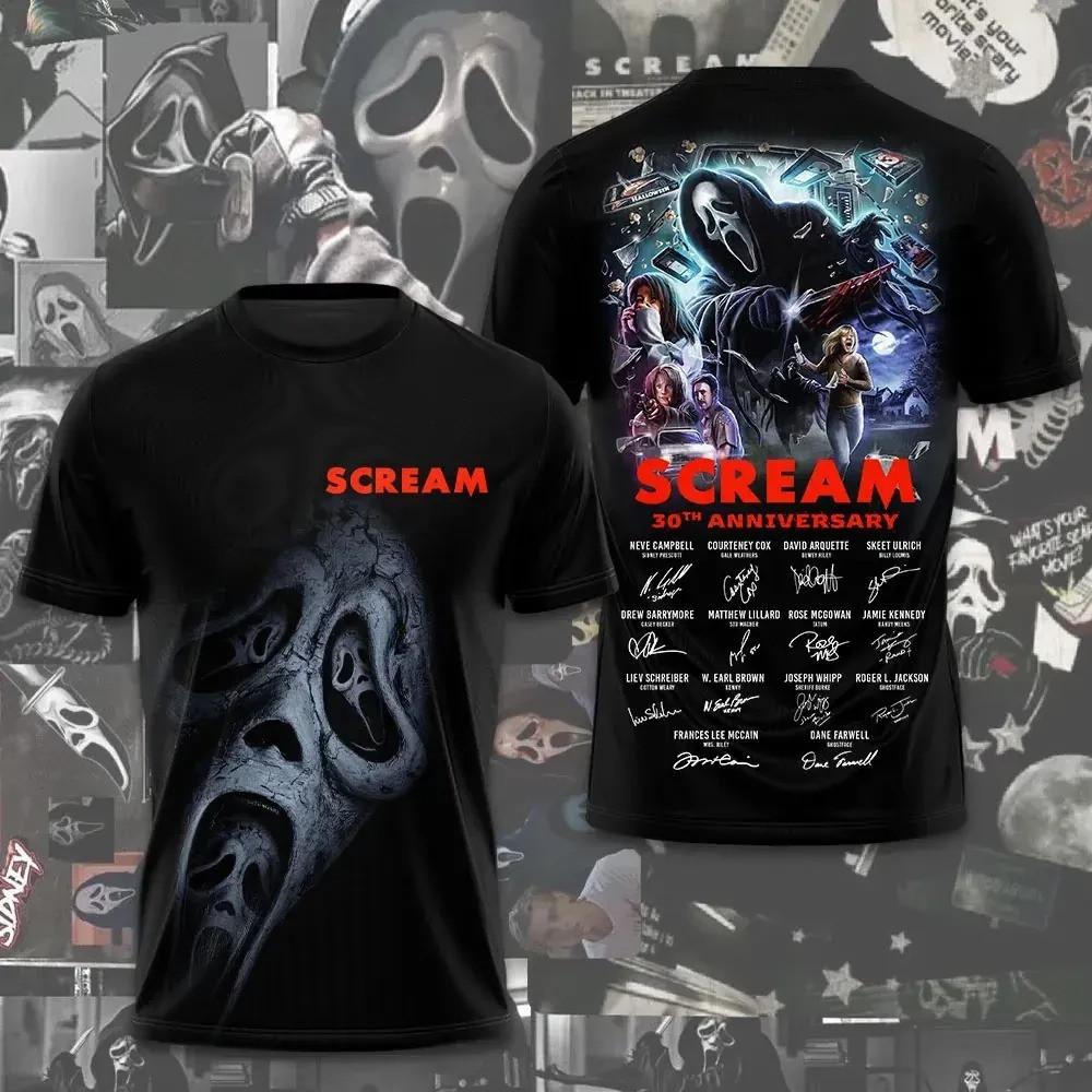 Scream 30th Anniversary T-Shirt Hoodie Horror Movie Fan Merch Trending Best Gift For Scream Fans