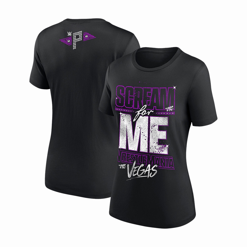 Scream For Me Vegas T-Shirt WWE WrestleMania Clothes WWE Gear For Wife